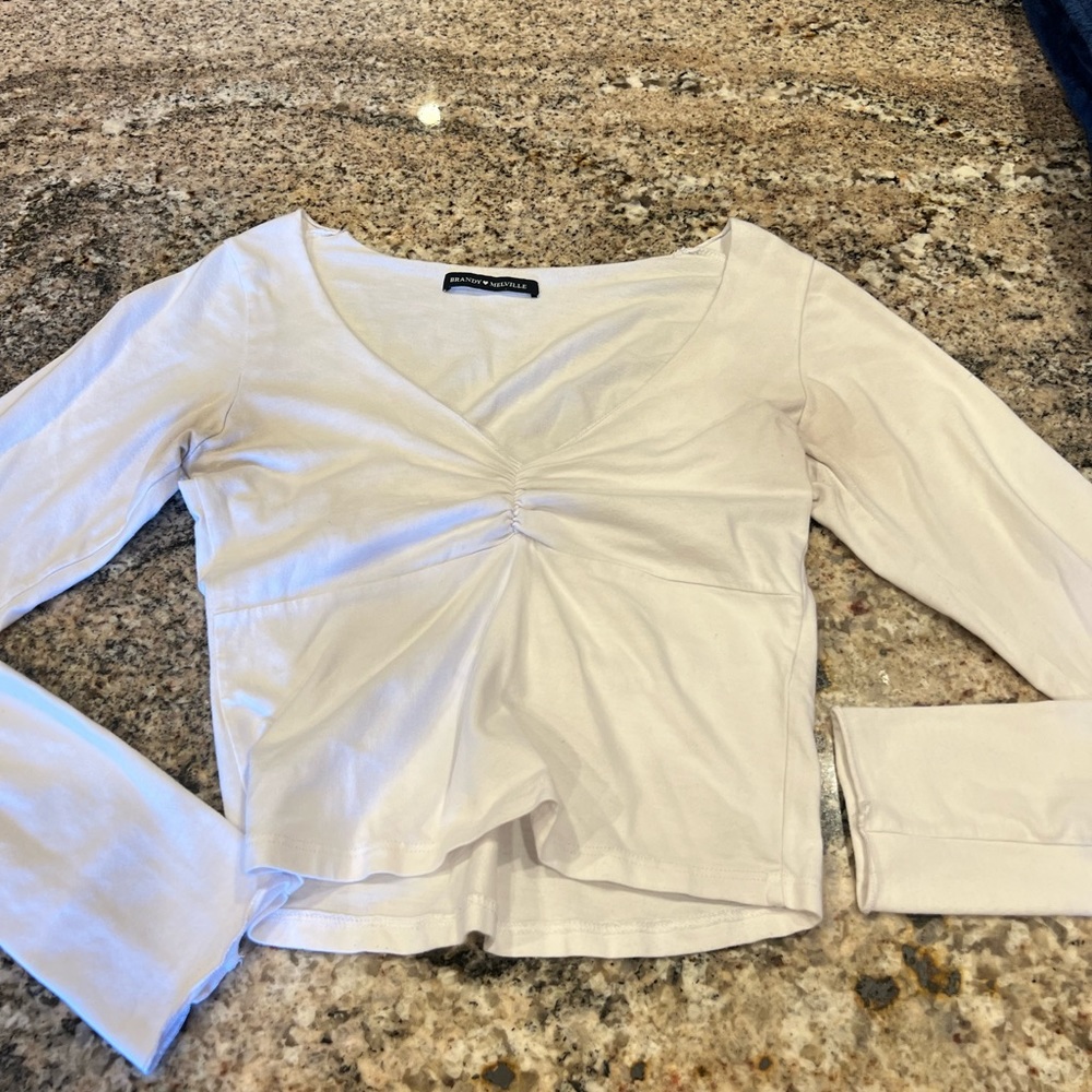 Brandy Melville White Long Sleeve